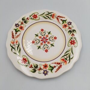Euro Ceramica Countryside Dinner Plate  11" Replacement Red Floral Ceramic